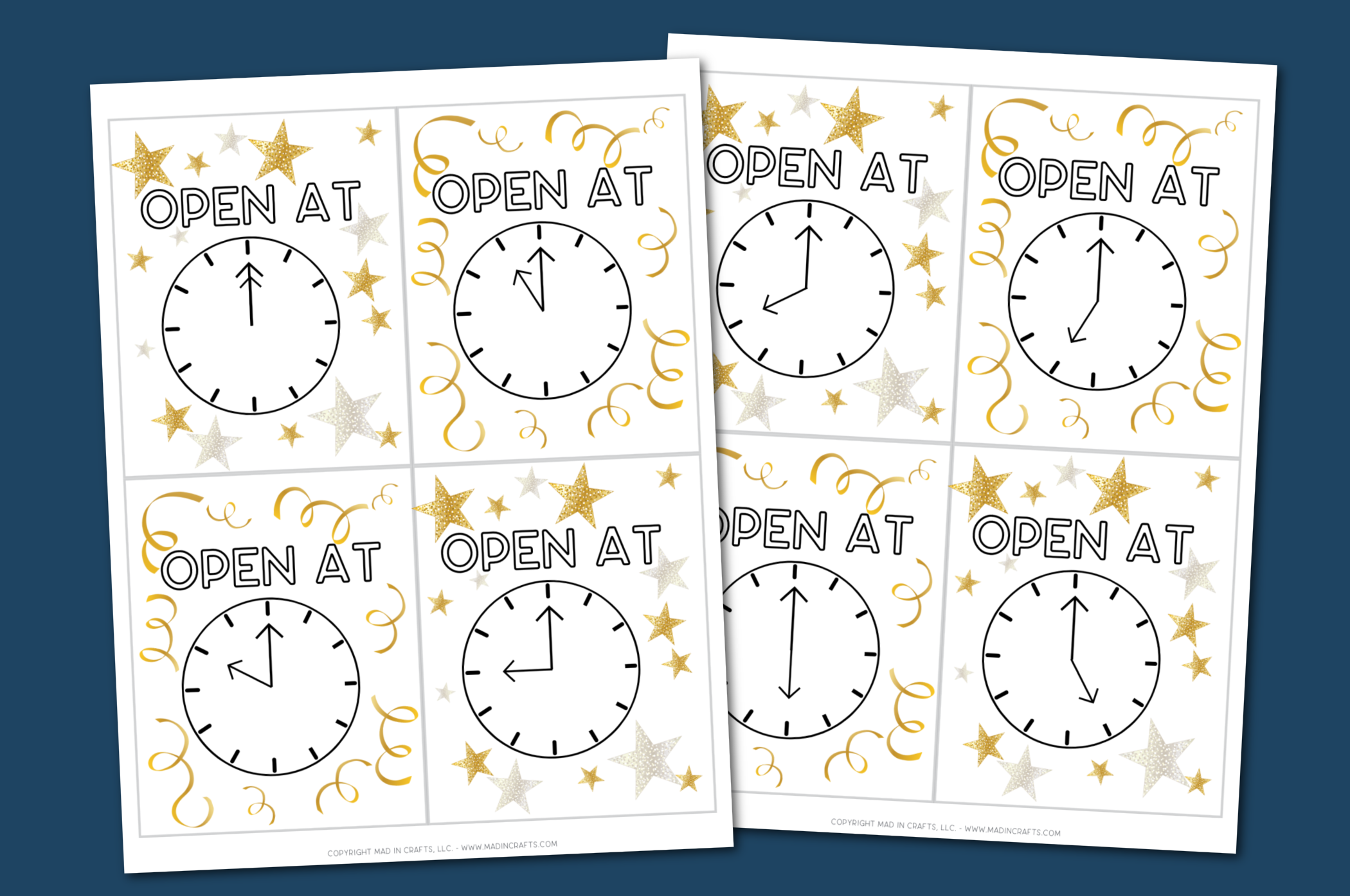 printable labels for nye countdown bags crafts mad in crafts